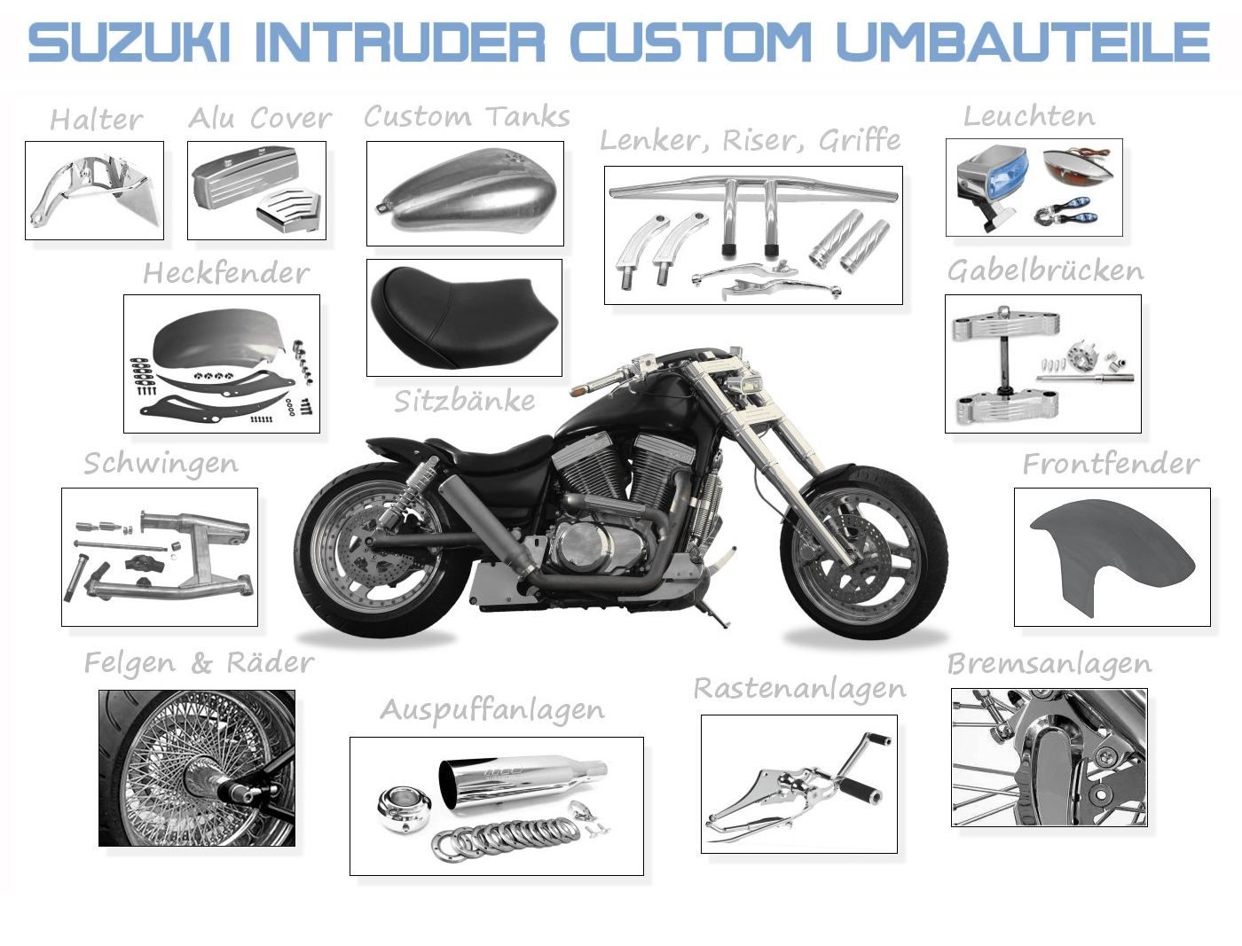 Suzuki Intruder Custom Umbauteile