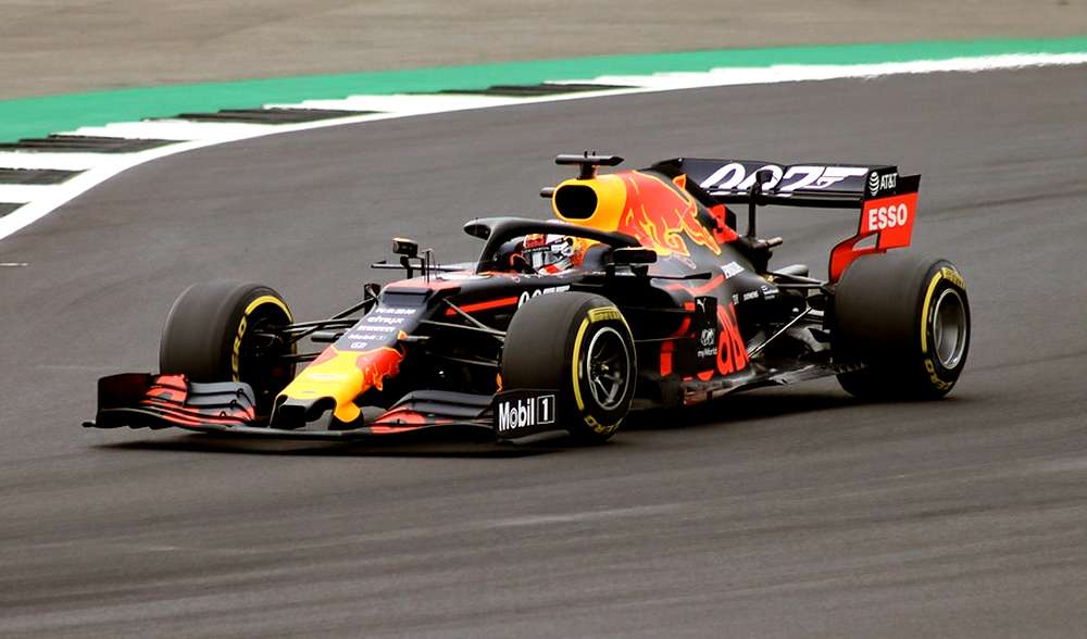 Red Bull Team beim Formel-1 Rennen
