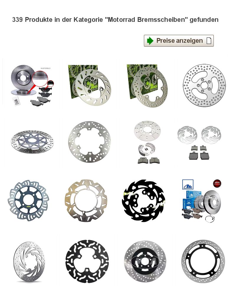 Motorradladen-Rubrik-Bremsscheiben
