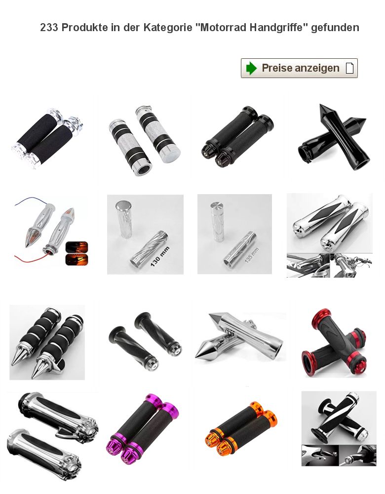 Motorradladen-Rubrik-Lenkergriffe: Motorrad Lenker Handgriffe & Alugriffe