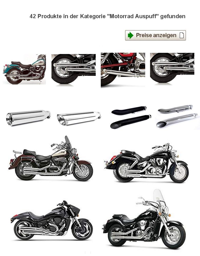 Motorradladen-Rubrik-Auspuff Suzuki Intruder: Motorrad Schalldmpfer Intruder