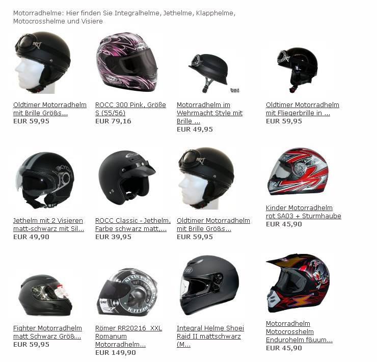 Motorradhelme
