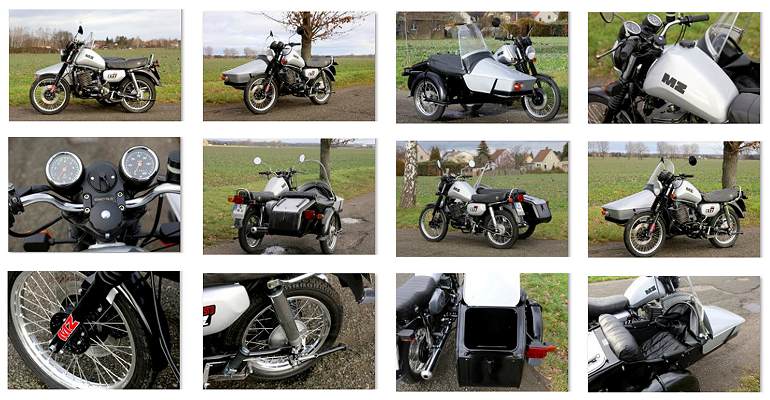 MZ ETZ 250 Gespann mit ETZ Superelastik Seitenwagen